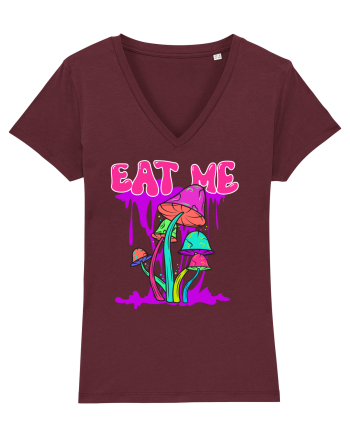 Eat Me Mushroom Hippie Burgundy