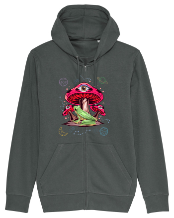  Frog Mushroom Galaxy Psychedelic Anthracite