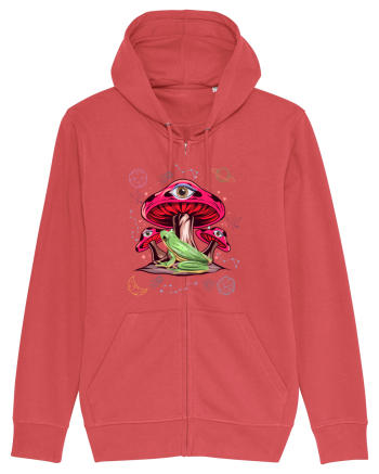  Frog Mushroom Galaxy Psychedelic Carmine Red