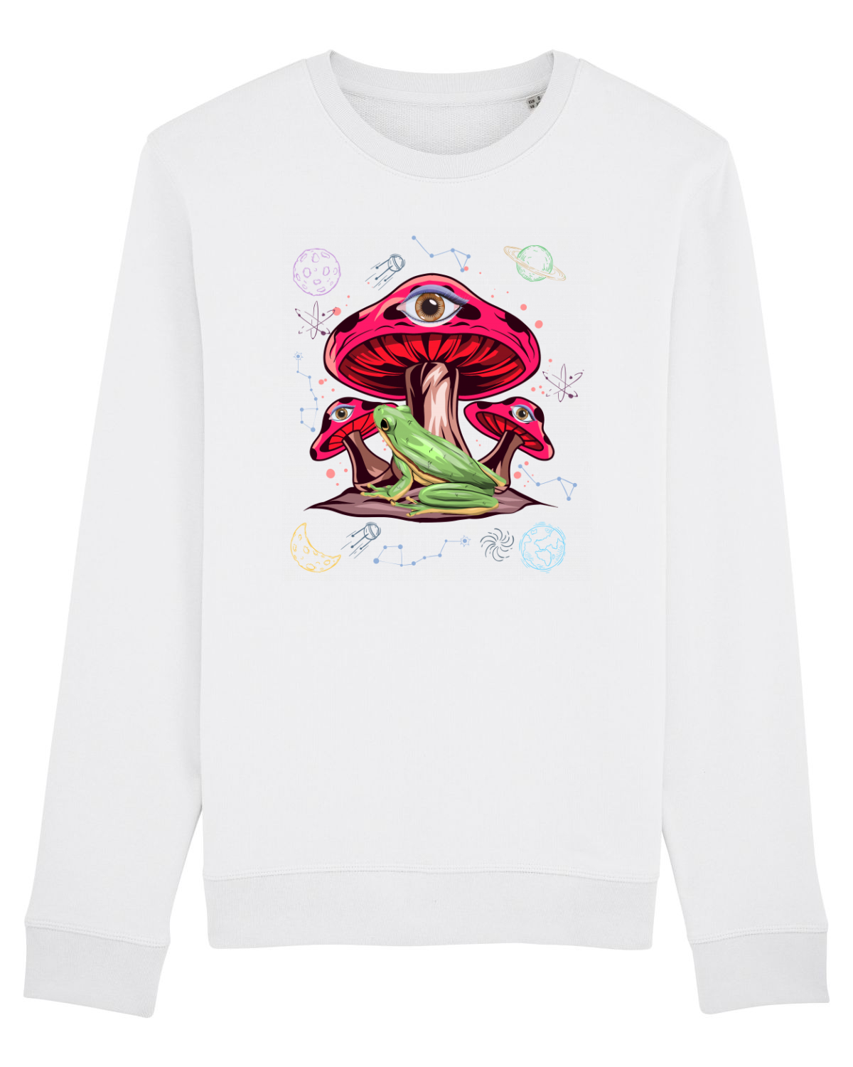 Bluză mânecă lungă Unisex Rise White