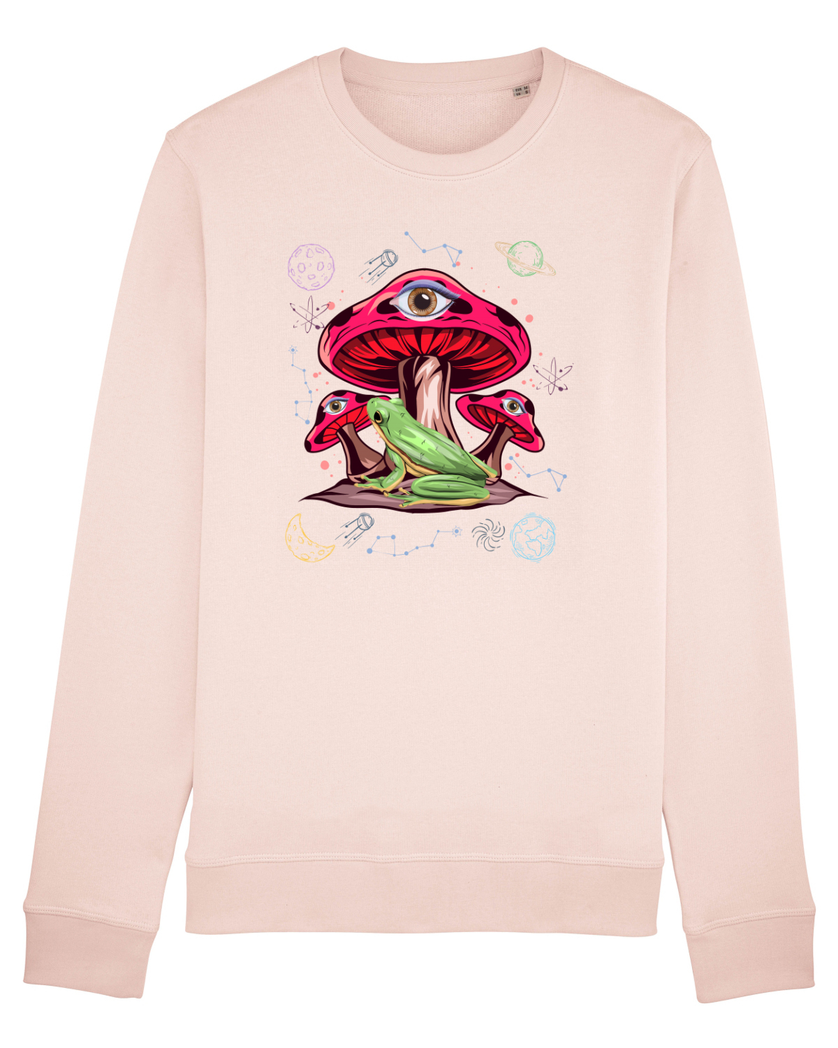 Bluză mânecă lungă Unisex Rise Candy Pink