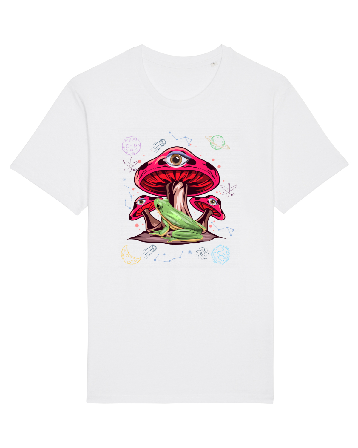 Tricou mânecă scurtă Unisex Rocker White