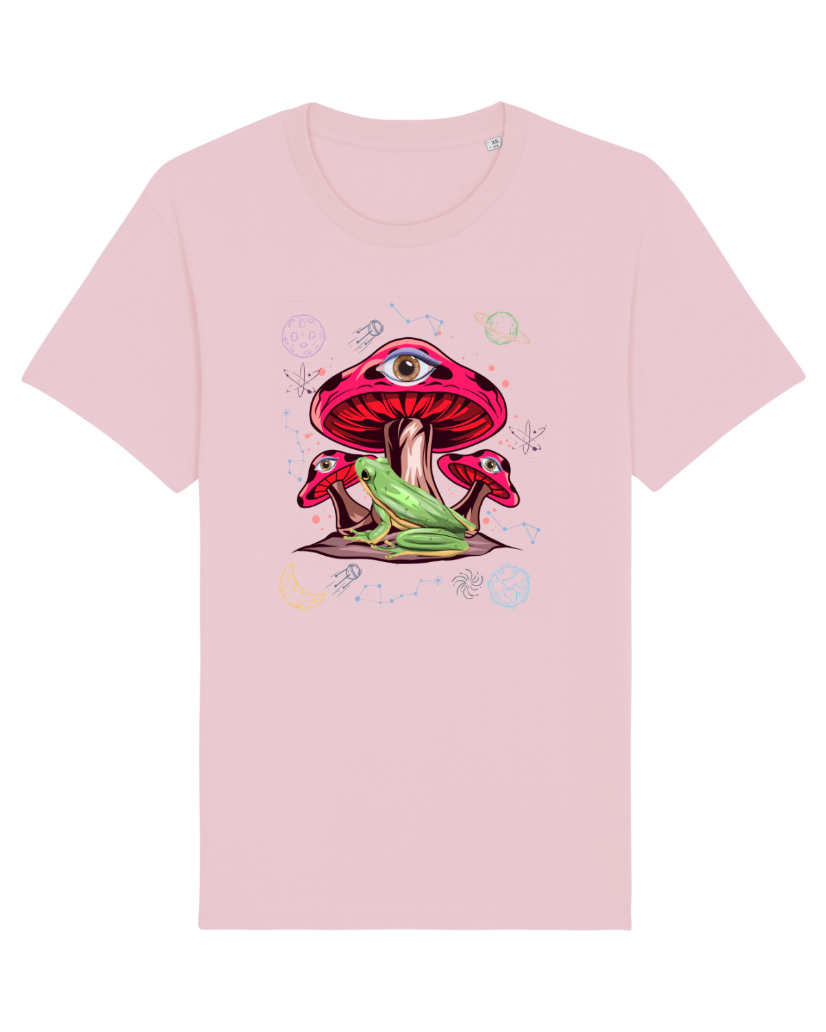 Tricou mânecă scurtă Unisex Rocker Cotton Pink