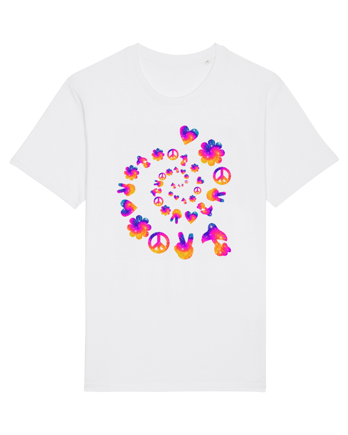 Tricou mânecă scurtă Unisex Rocker White