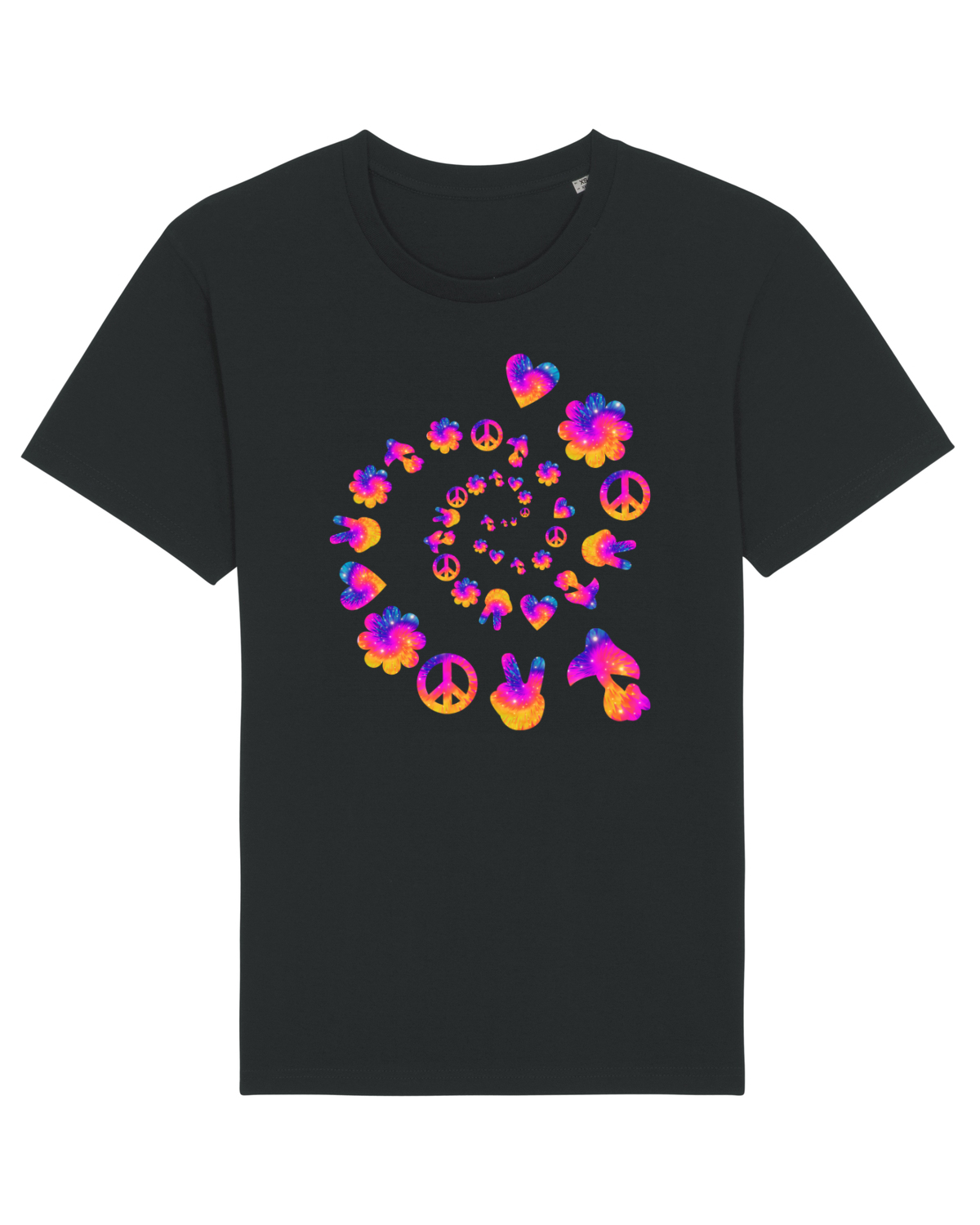 Tricou mânecă scurtă Unisex Rocker Black