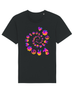 Mushroom Hippie Love Peace Sign Tricou mânecă scurtă Unisex Rocker