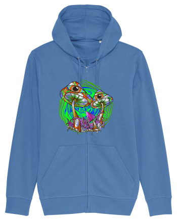Trippy Psychedelic Mushroom Eyes Bright Blue