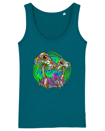 Trippy Psychedelic Mushroom Eyes Ocean Depth