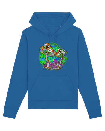 Trippy Psychedelic Mushroom Eyes Royal Blue