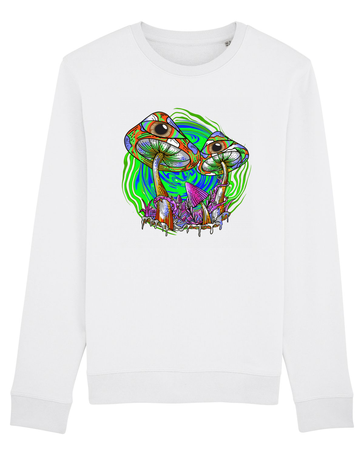Bluză mânecă lungă Unisex Rise White