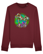 Trippy Psychedelic Mushroom Eyes Bluză mânecă lungă Unisex Rise