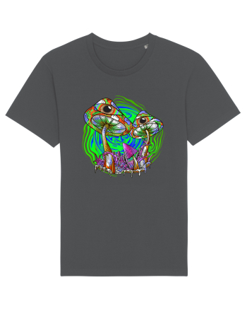 Trippy Psychedelic Mushroom Eyes Anthracite
