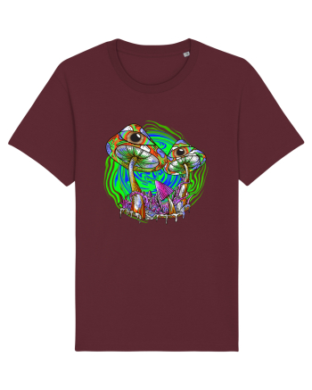 Trippy Psychedelic Mushroom Eyes Burgundy