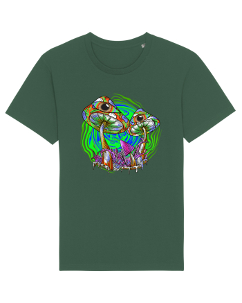 Trippy Psychedelic Mushroom Eyes Bottle Green