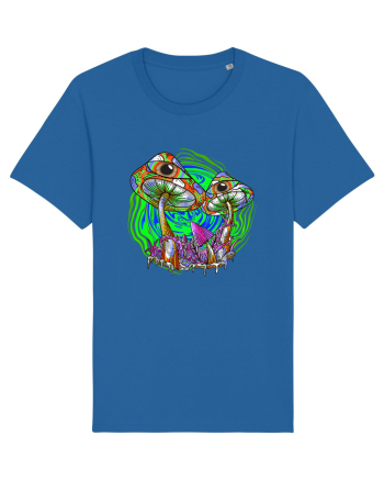 Trippy Psychedelic Mushroom Eyes Royal Blue