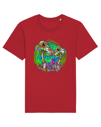 Trippy Psychedelic Mushroom Eyes Red
