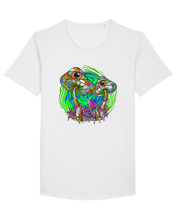 Trippy Psychedelic Mushroom Eyes White