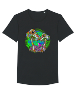 Trippy Psychedelic Mushroom Eyes Tricou mânecă scurtă guler larg Bărbat Skater