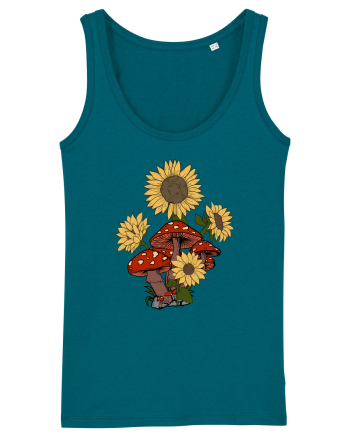 Sunflower Mushroom Psychedelic Ocean Depth