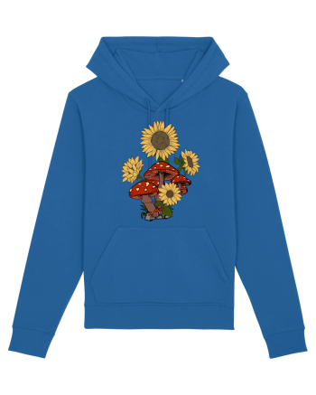 Sunflower Mushroom Psychedelic Royal Blue