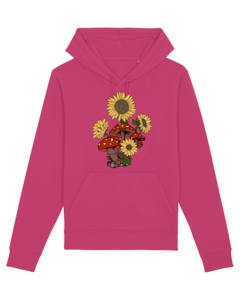 Sunflower Mushroom Psychedelic Raspberry