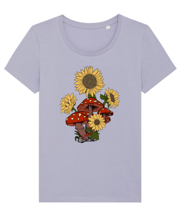 Sunflower Mushroom Psychedelic Lavender