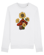 Sunflower Mushroom Psychedelic Bluză mânecă lungă Unisex Rise