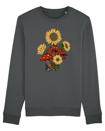 Sunflower Mushroom Psychedelic Anthracite