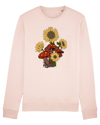 Sunflower Mushroom Psychedelic Candy Pink