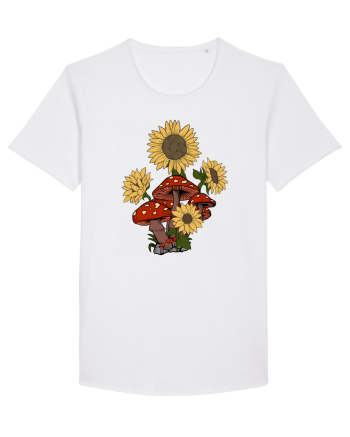 Sunflower Mushroom Psychedelic White