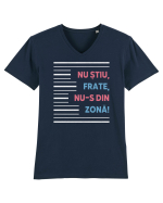 Nu știu, frate, nu-s din zonă! Tricou mânecă scurtă guler V Bărbat Presenter