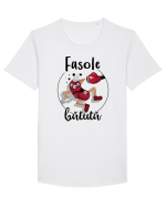 Fasole bătută Tricou mânecă scurtă guler larg Bărbat Skater