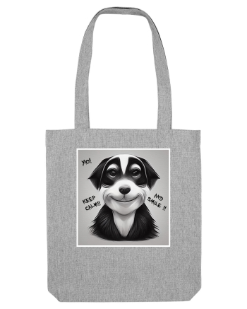 smile dog Heather Grey