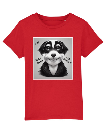 smile dog Red