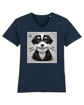 smile dog French Navy