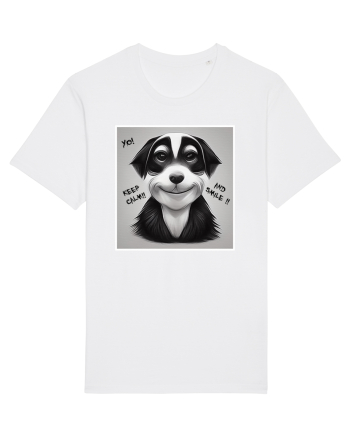 smile dog White