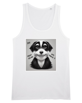 smile dog White