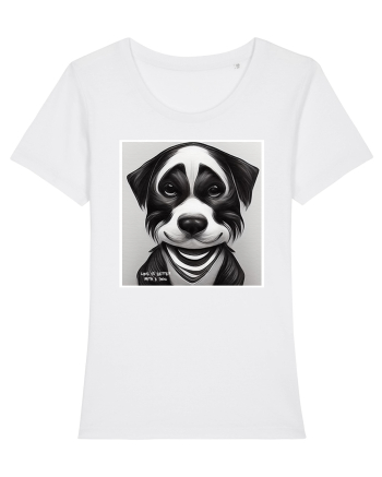 cute dog White
