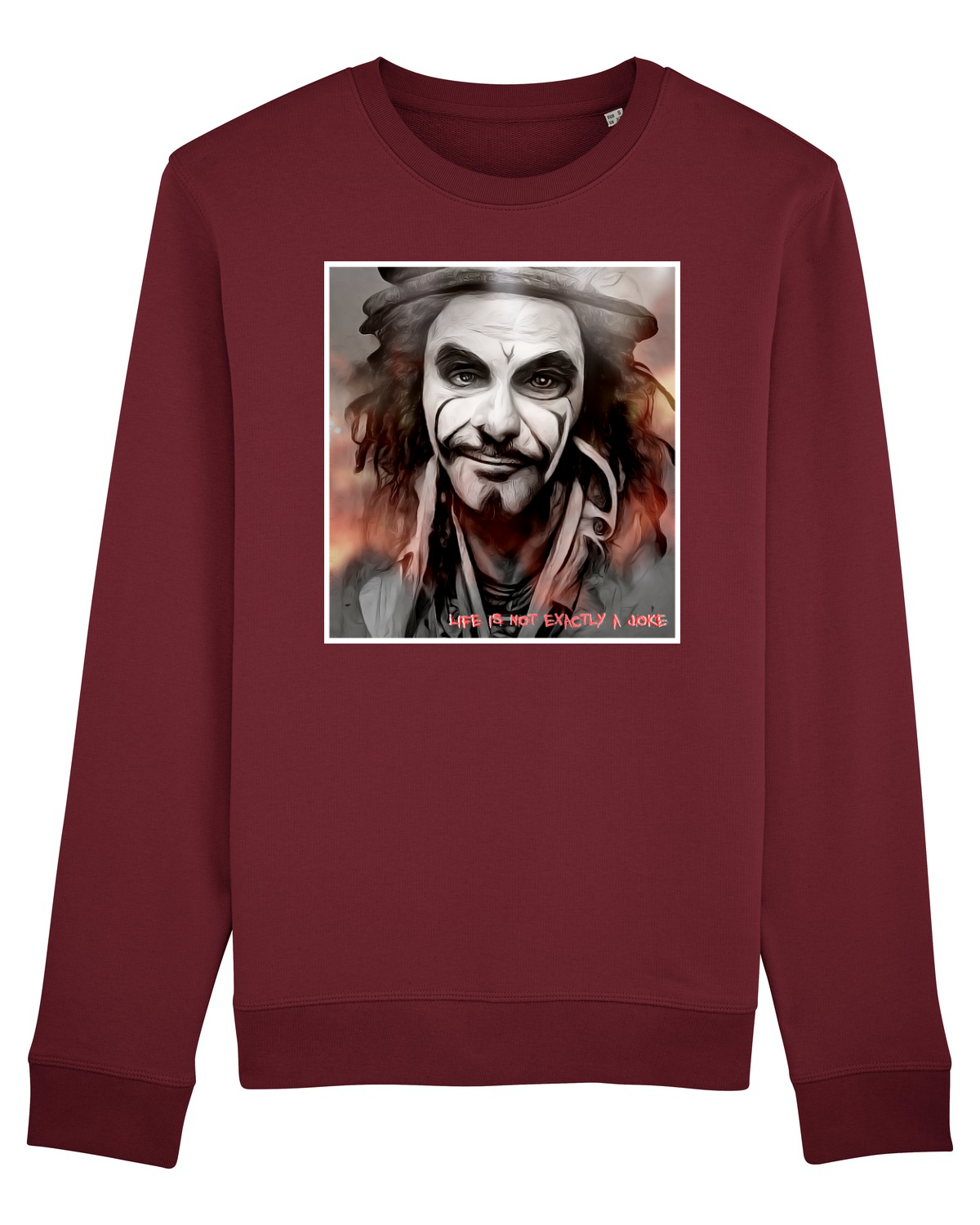 Bluză mânecă lungă Unisex Rise Burgundy