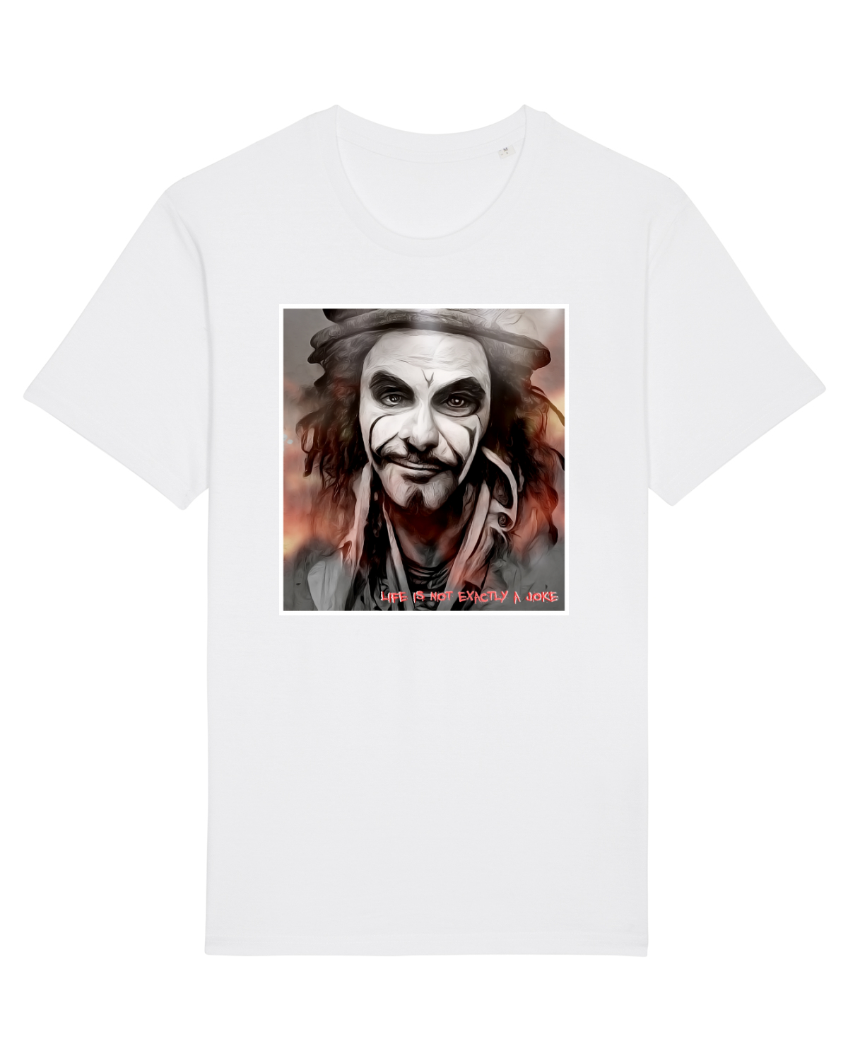Tricou mânecă scurtă Unisex Rocker White