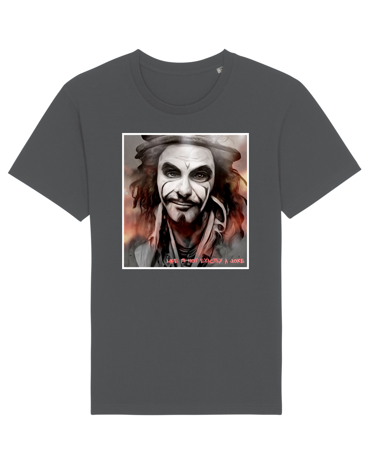Tricou mânecă scurtă Unisex Rocker Anthracite