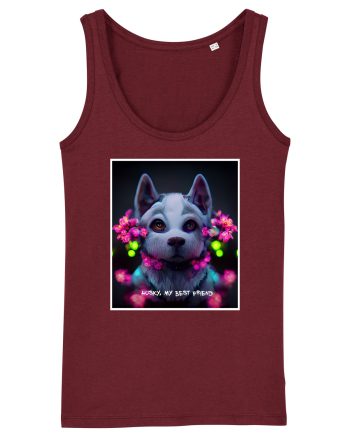 husky puppy Burgundy