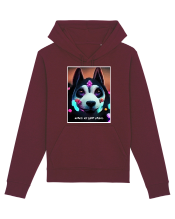 husky siberian dog Burgundy