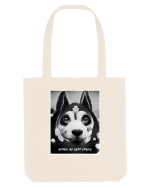 husky black and white Sacoșă textilă