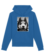 husky black and white Hanorac Unisex Drummer
