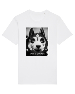 husky black and white Tricou mânecă scurtă Unisex Rocker