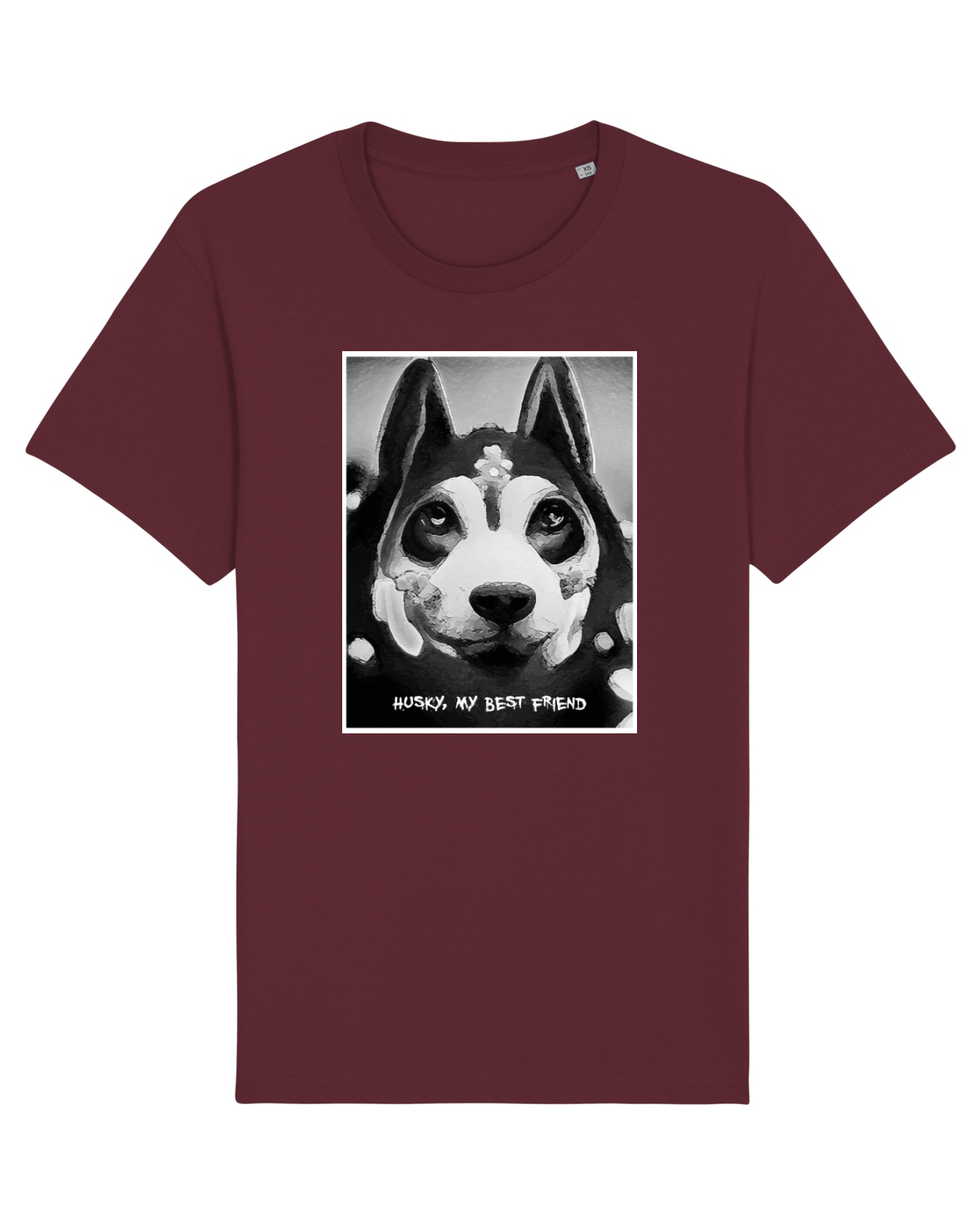 Tricou mânecă scurtă Unisex Rocker Burgundy