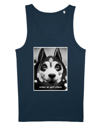 husky black and white Navy