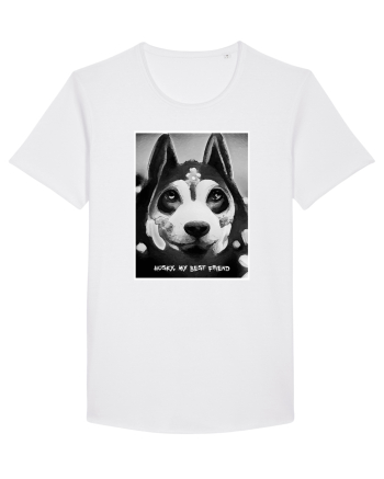 husky black and white White