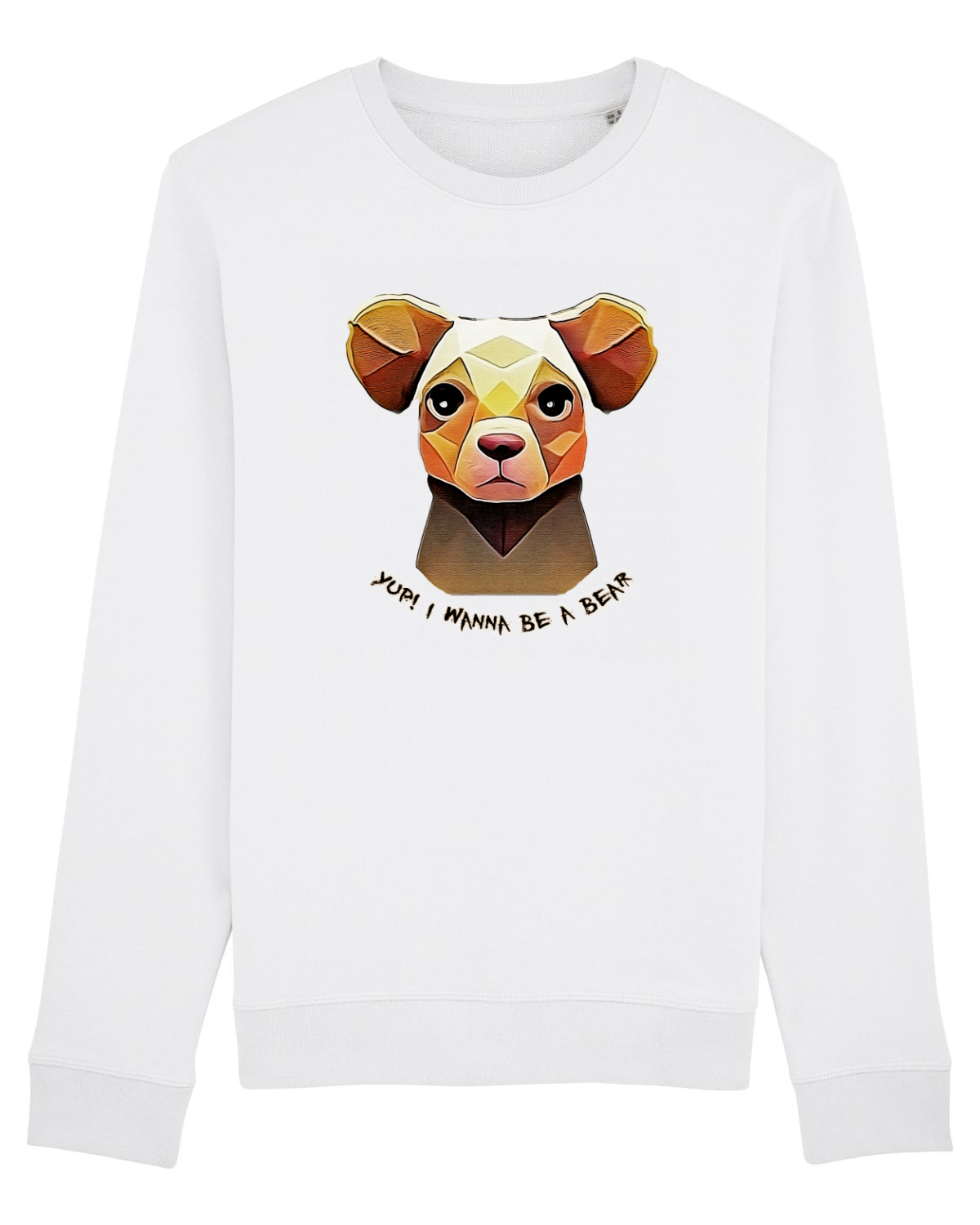 Bluză mânecă lungă Unisex Rise White